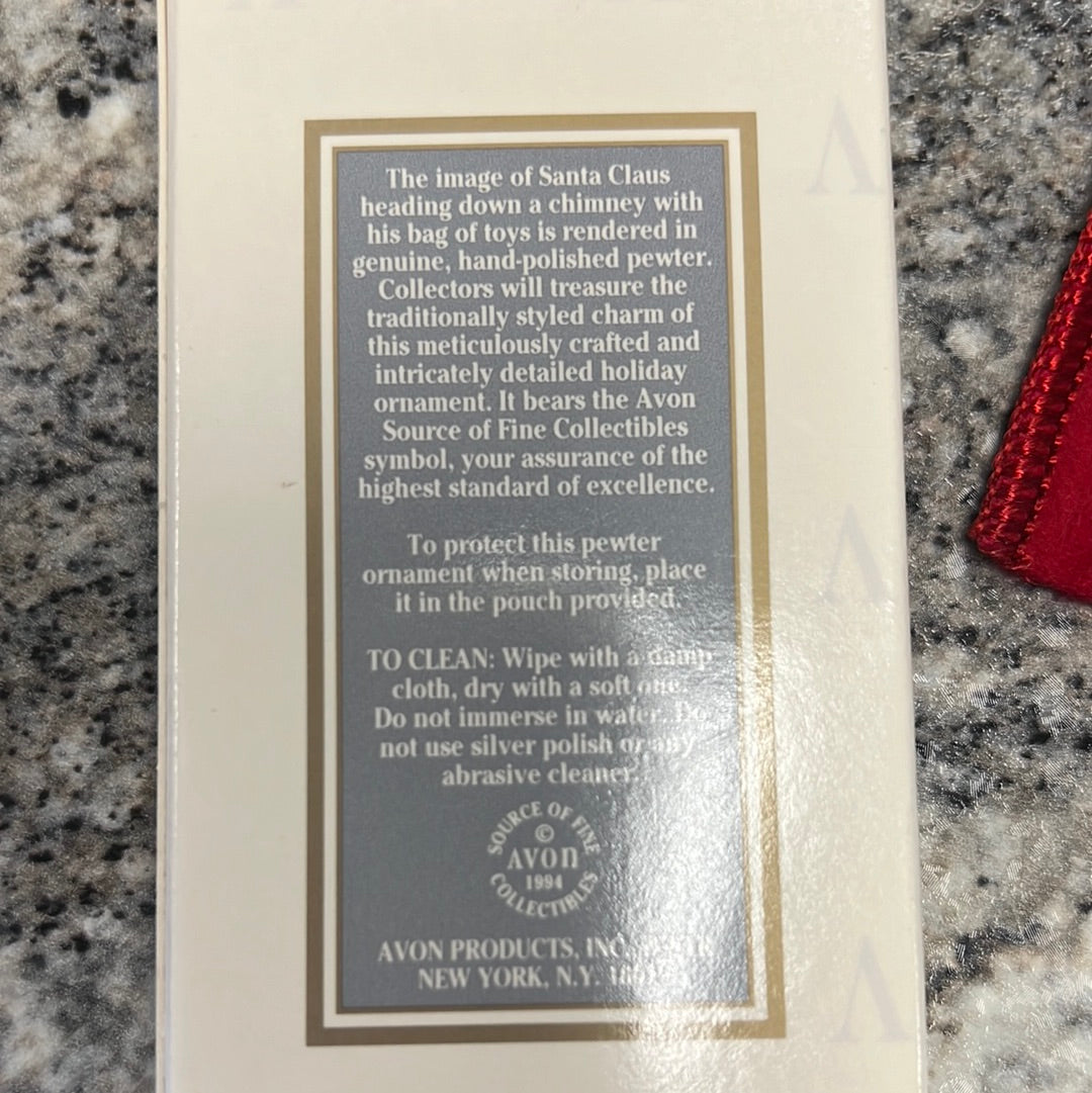 Avon Santa Ornament