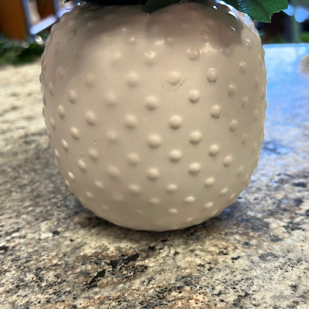 White Vase w/Flowers