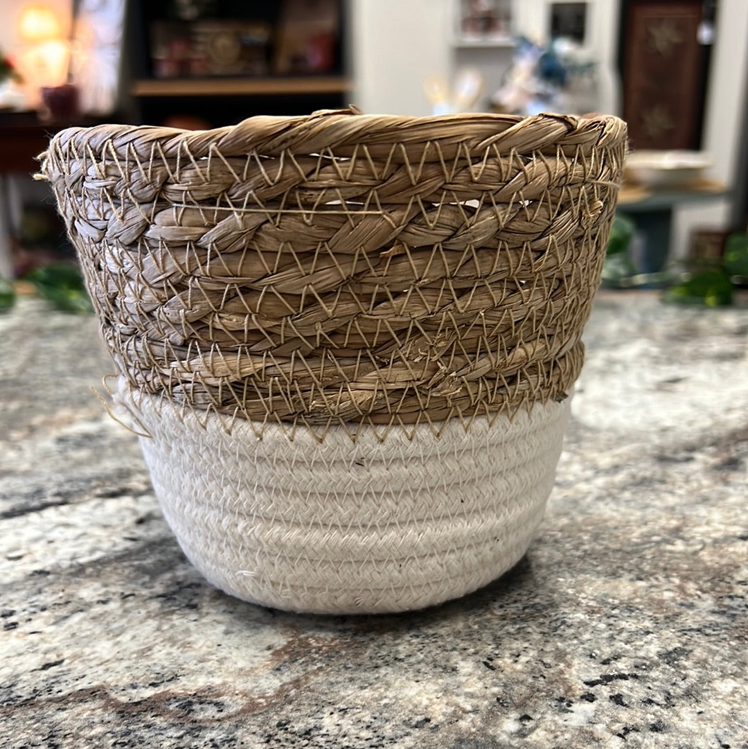 Small Wicker Planter