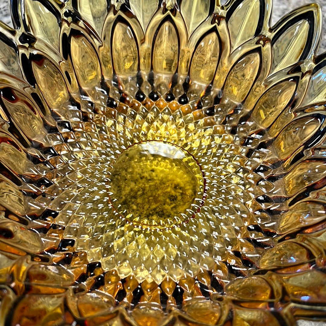 Vintage Amber Bowl