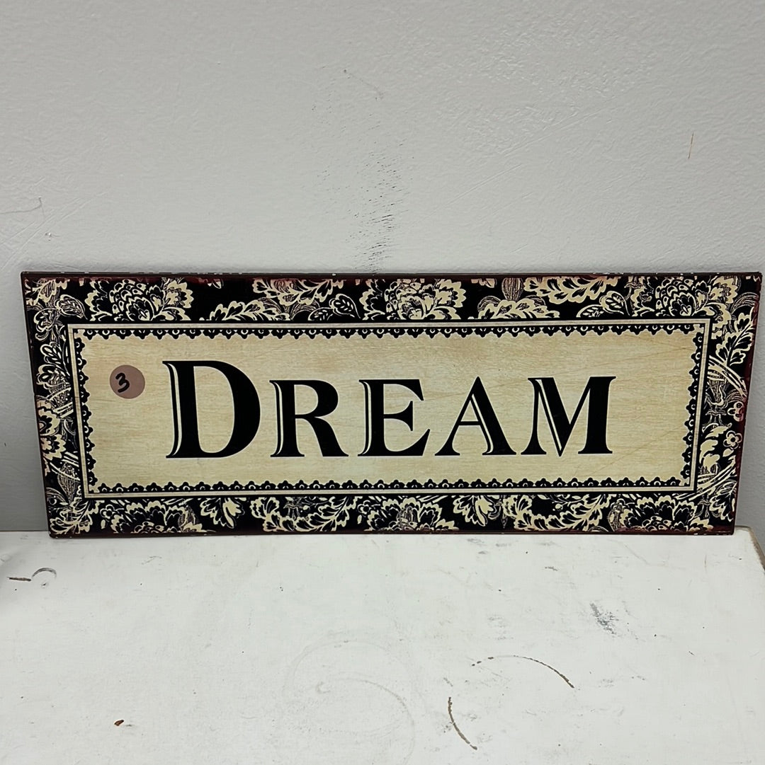 Dream Tin Sign