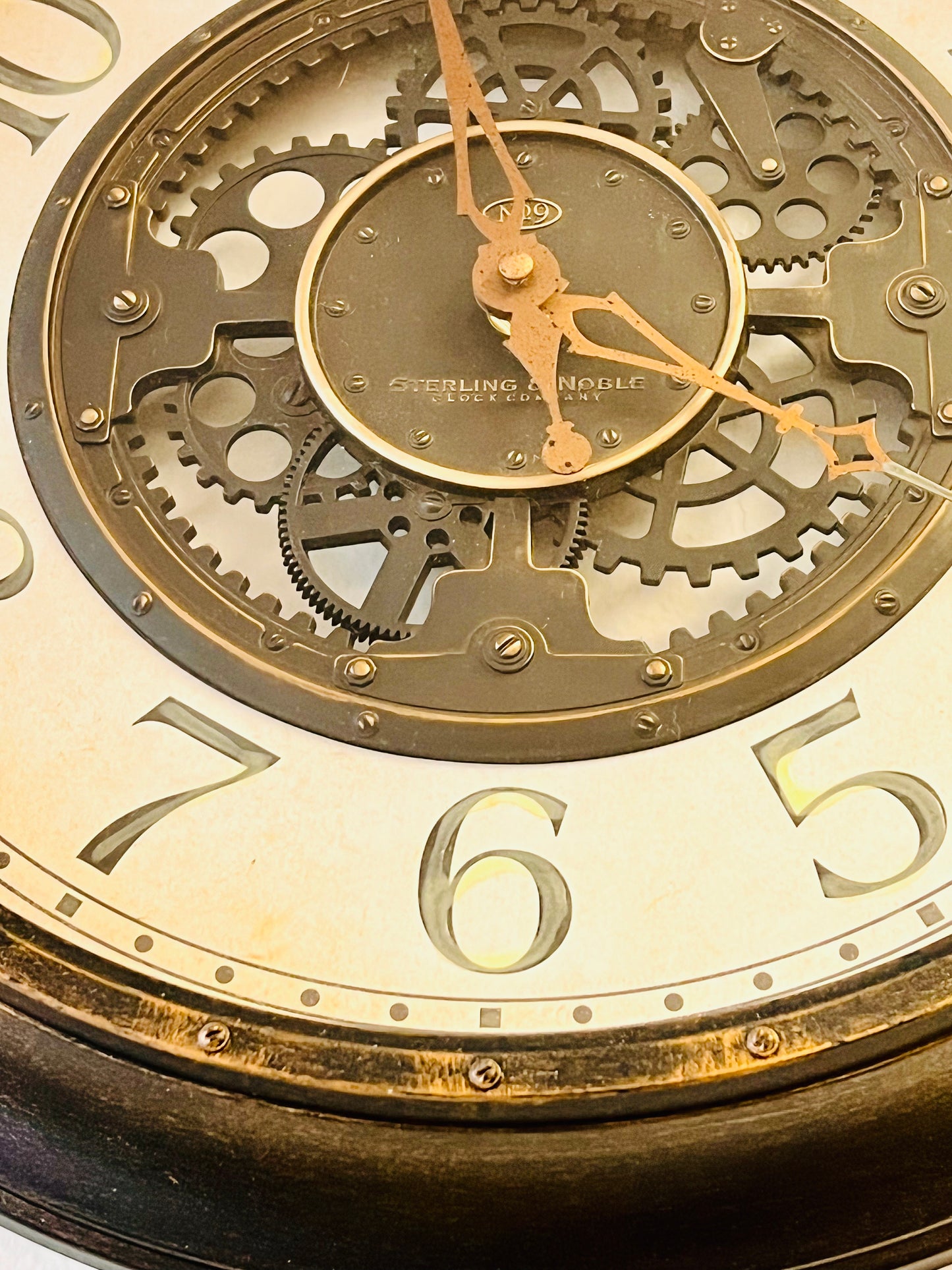 Wall Clock With Gears