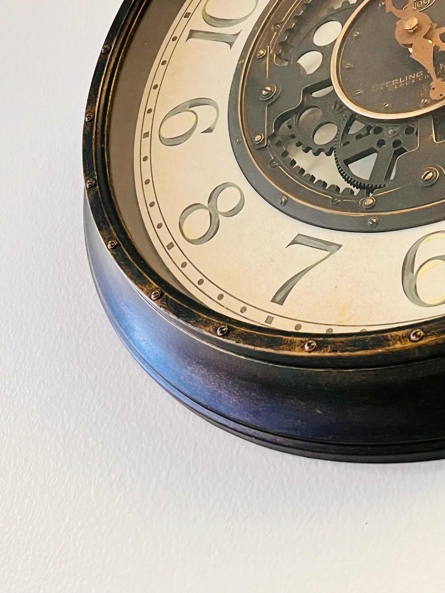 Wall Clock With Gears