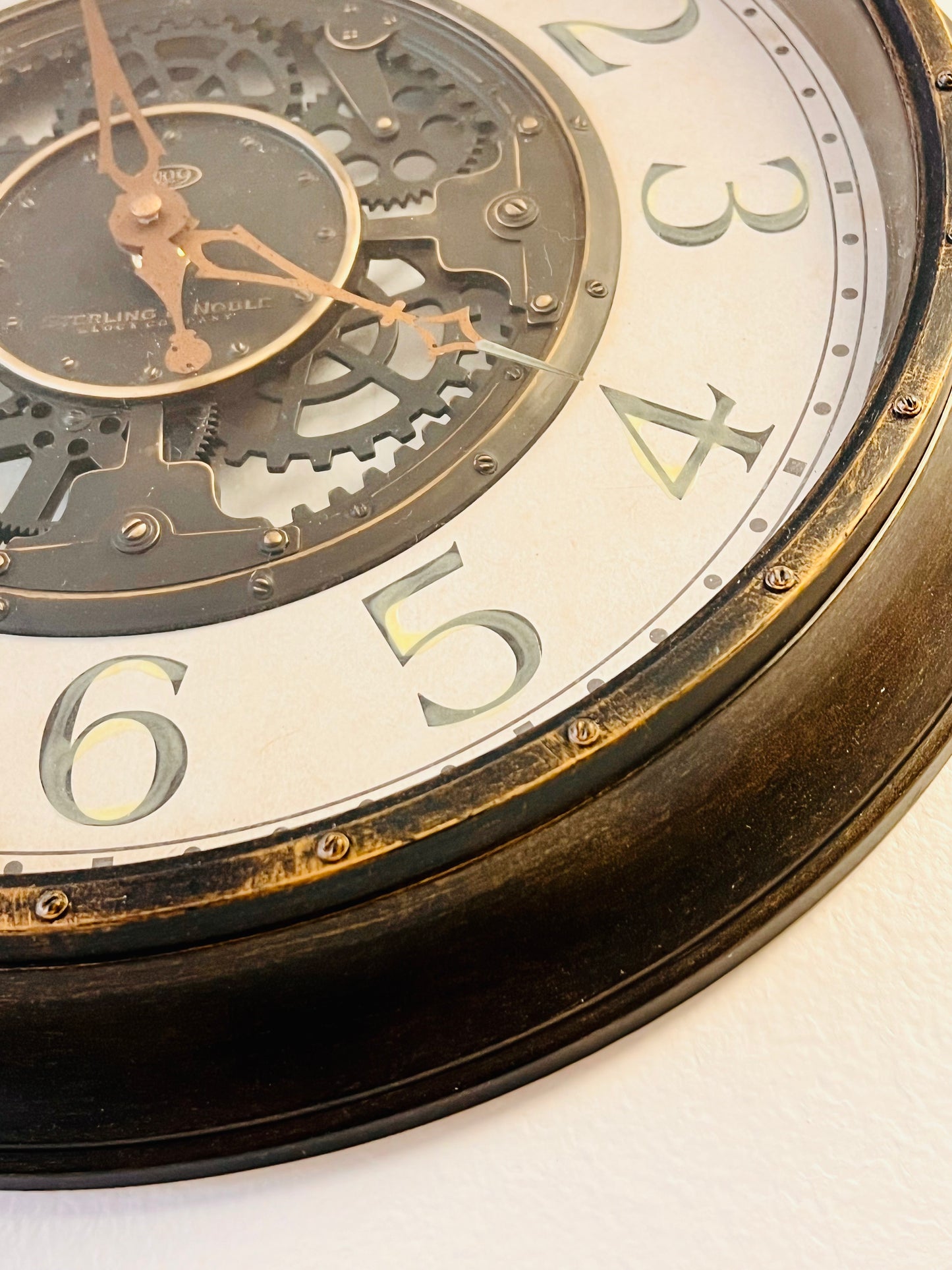 Wall Clock With Gears