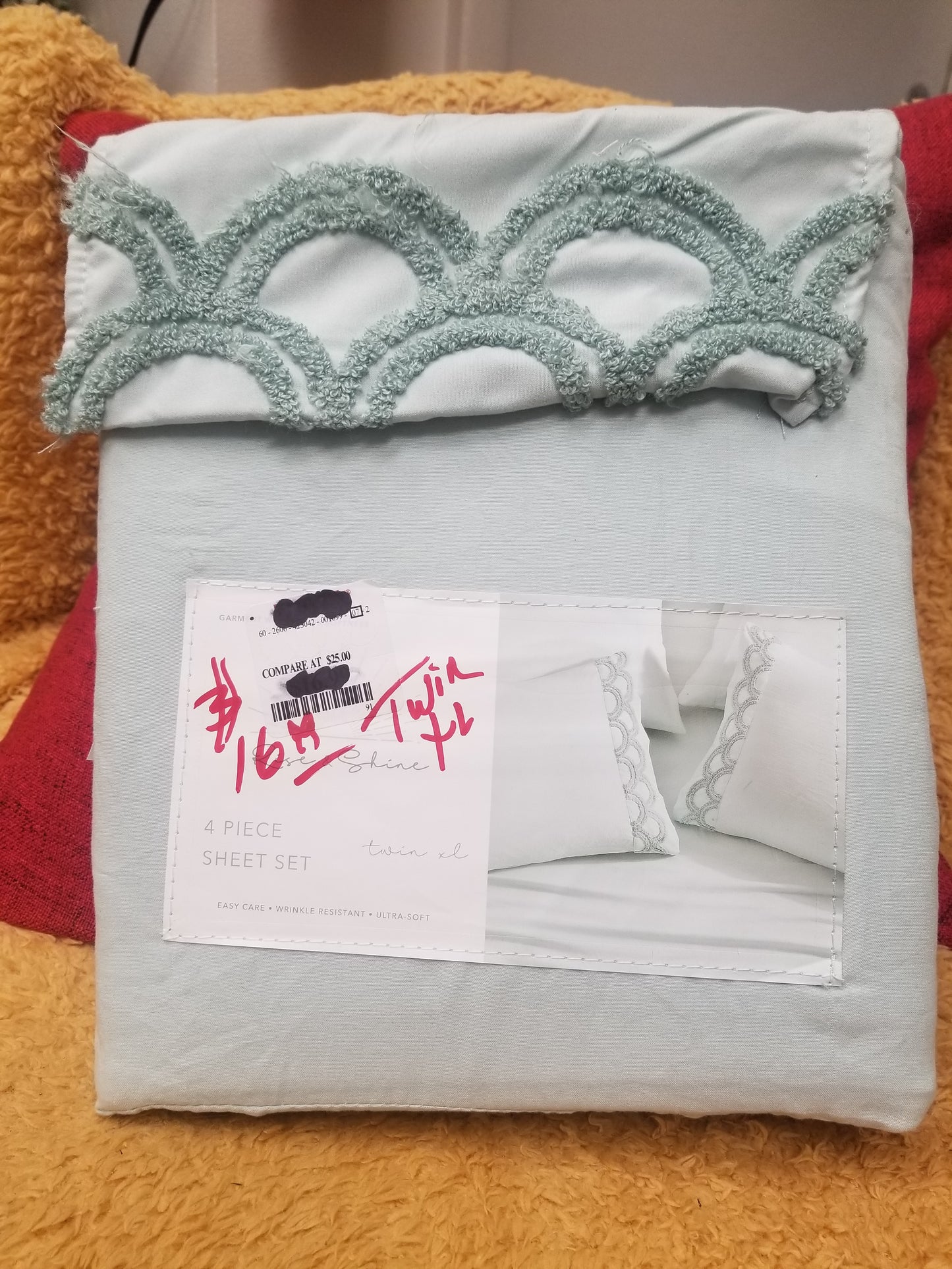 Twin sheets teal
