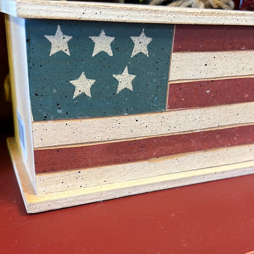 Flag Wood Box