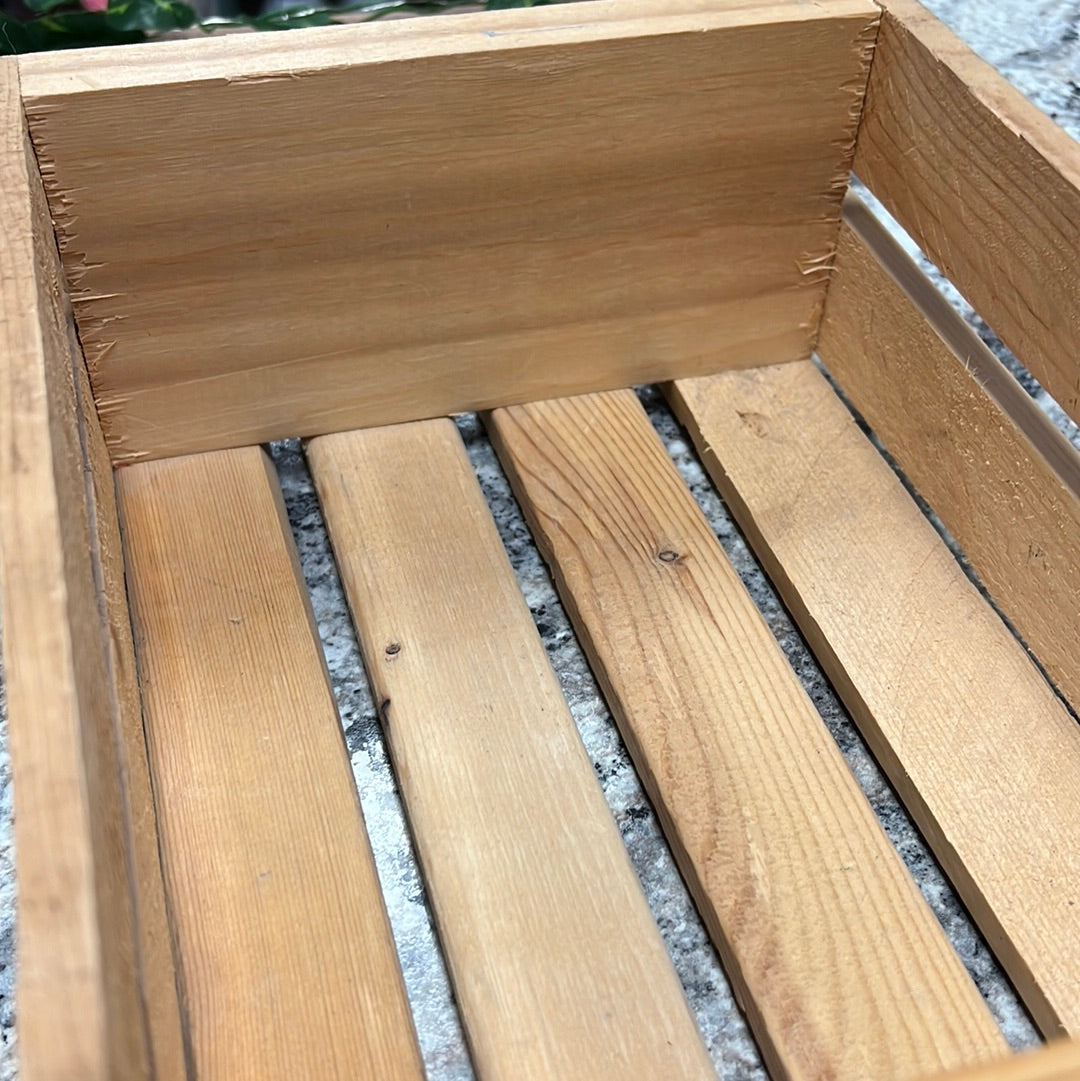 Engraved Wood Crate