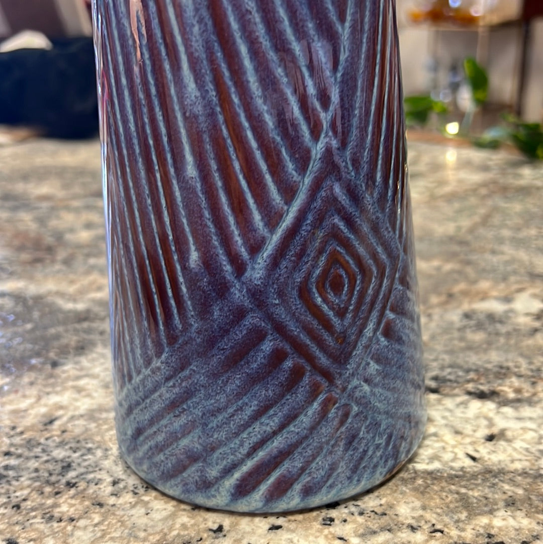 Tall Blue Vase