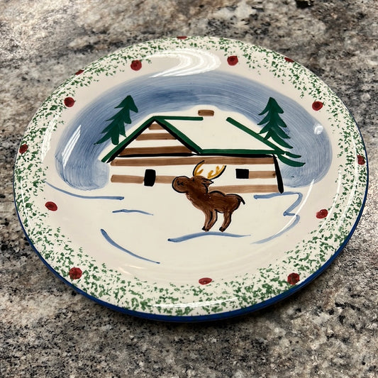 Holiday Moose Plate