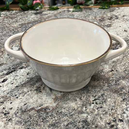 White Soup Bowl