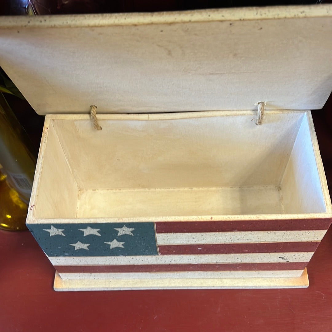 Flag Wood Box