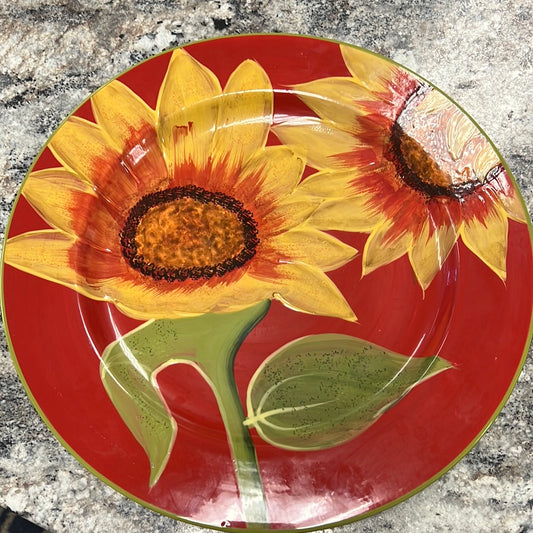 Large Sunflower Plate