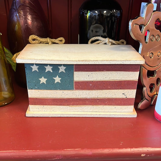 Flag Wood Box