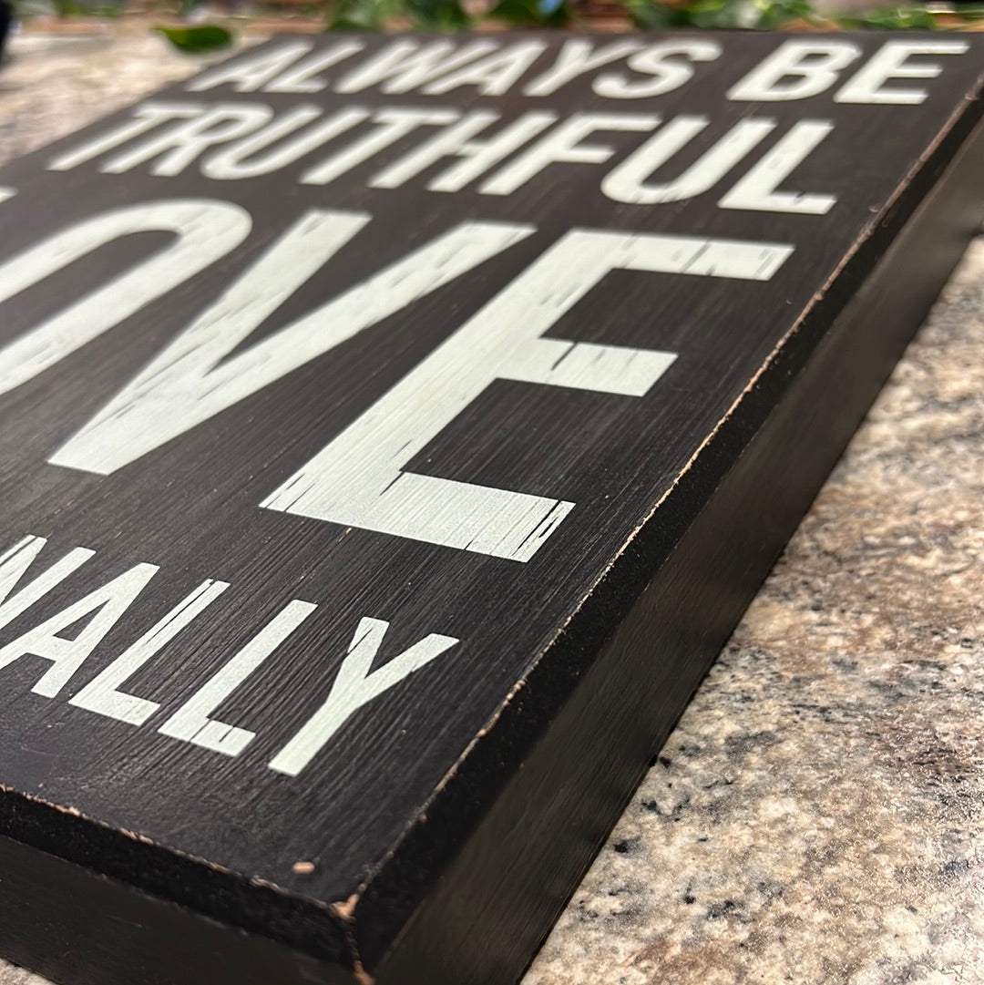 Love Wood Sign