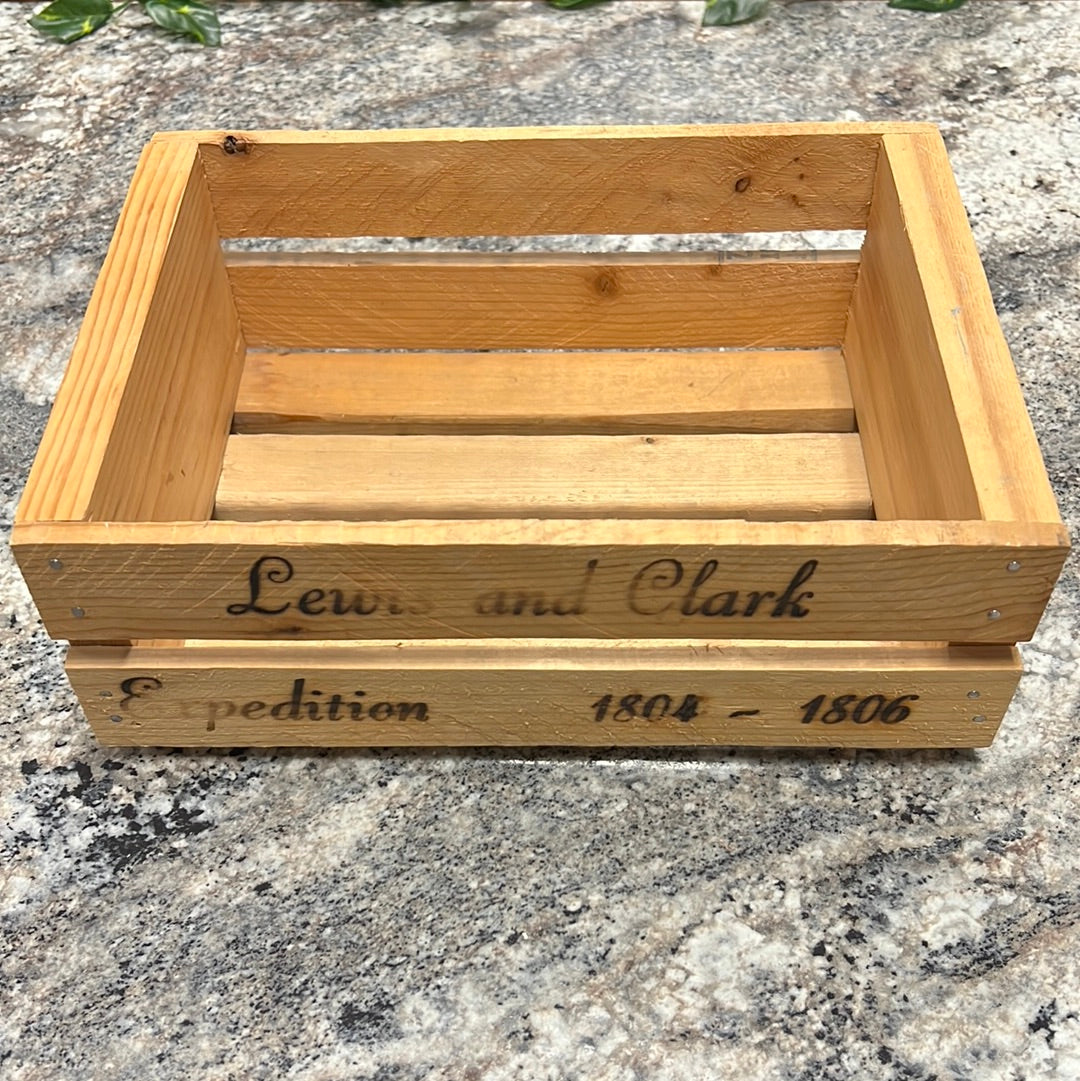 Engraved Wood Crate