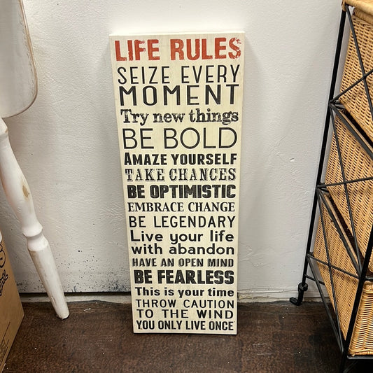 Life Rules Canvas