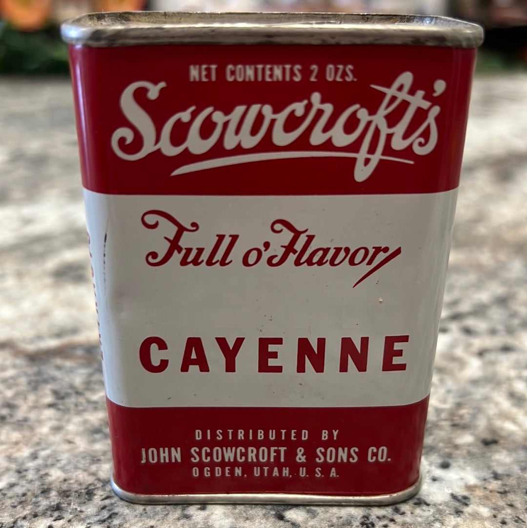 Vintage Cayenne Tin