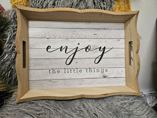 Wood tray