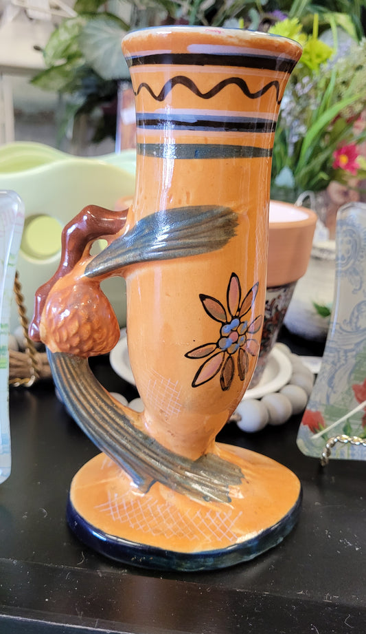 Vintage orange vase
