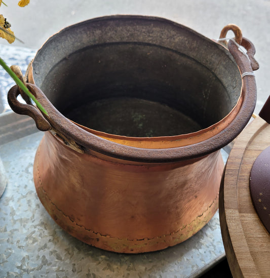 Antique copper pot