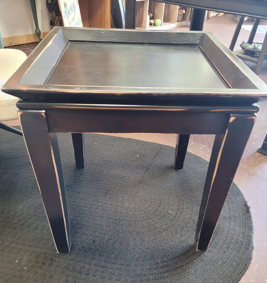 Black end table