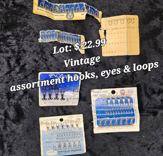 VTG(lot) hooks,eyes,loops