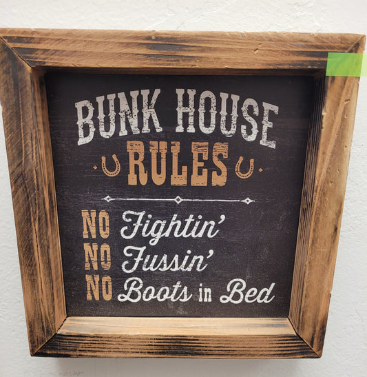 Bunk house rules