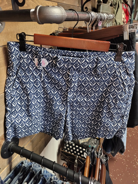 Blue white shorts