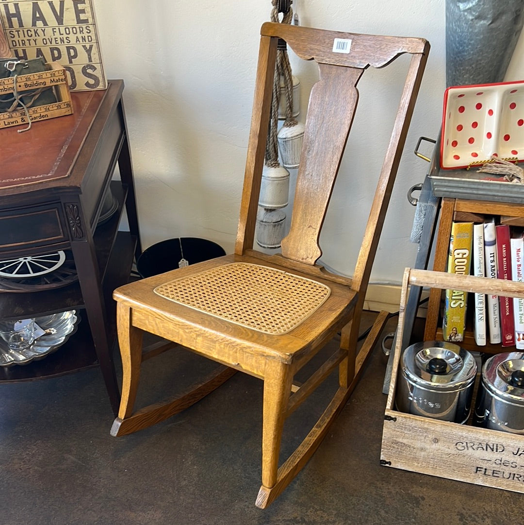 Vintage Cane Rocking Chair