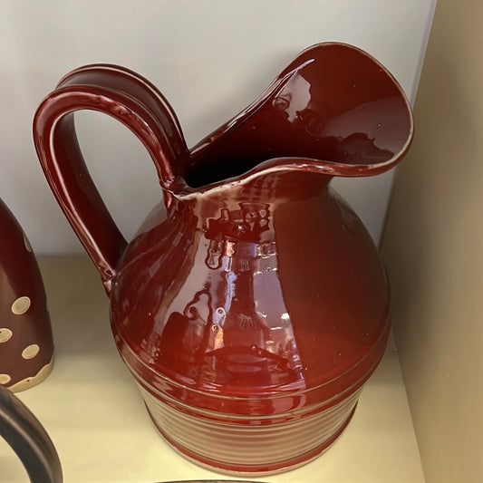 Large Red Pitcher