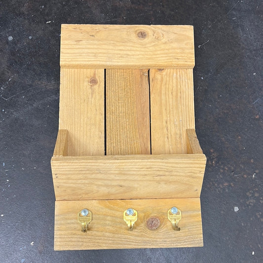 Hanging Wood Key Shelf
