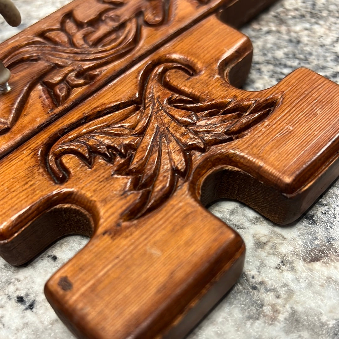 Hand Carved Wood Key