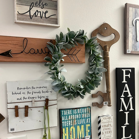 Leaf Door Wreath