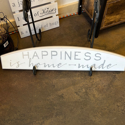 Happiness Wood Sign