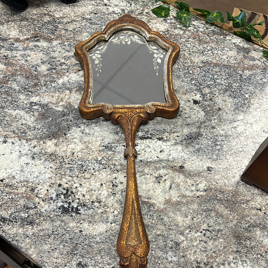 1960s Etched Mirror