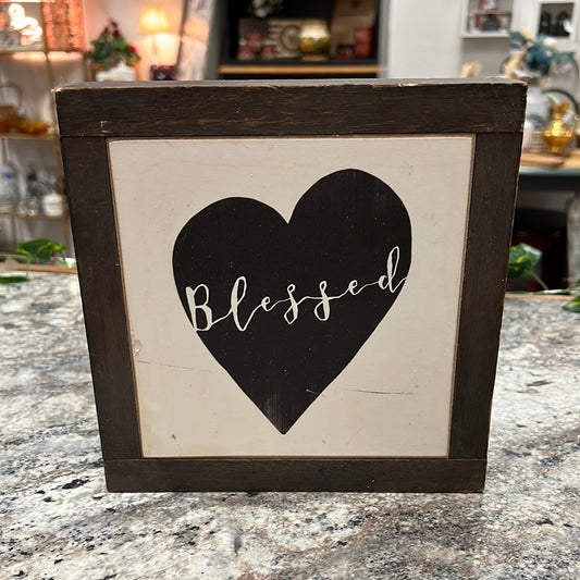 Blessed Wood Sign