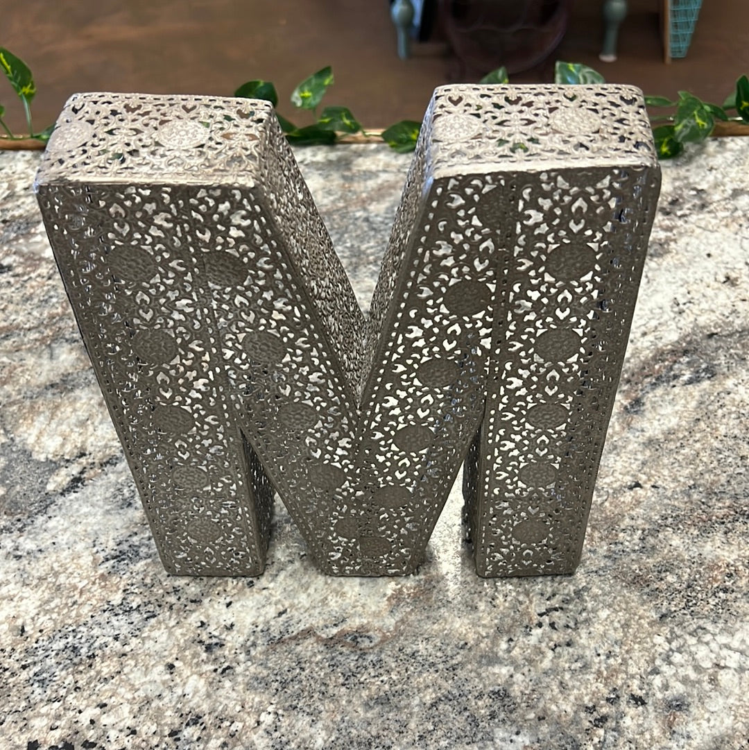 Metal Letter M