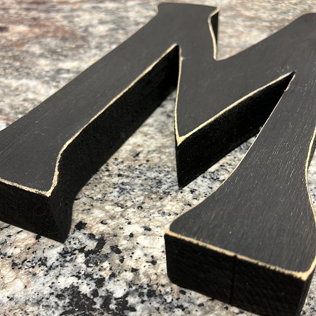 Wood Letter M