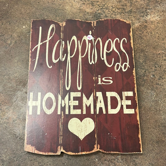 Happiness Wood Sign