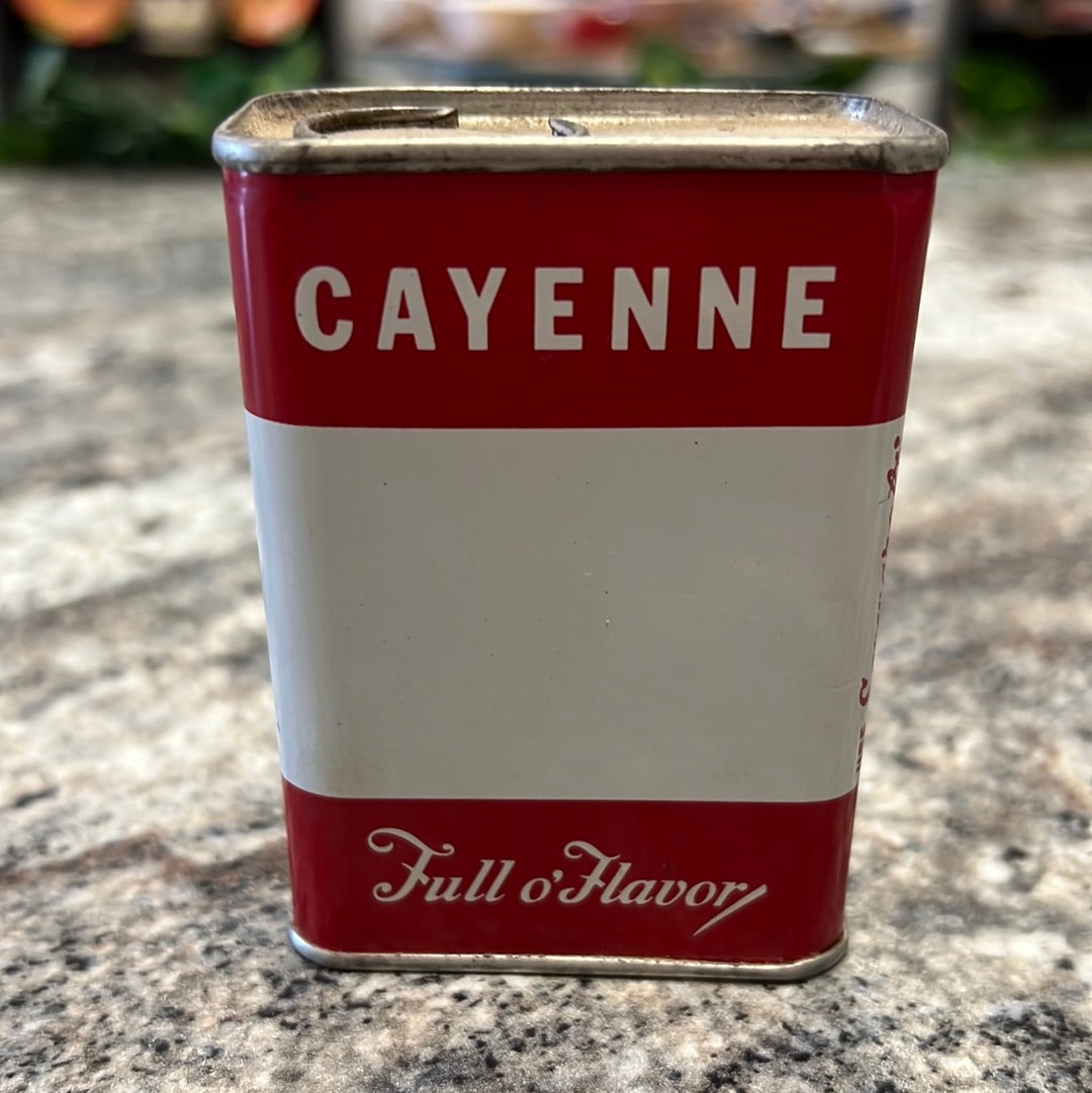 Vintage Cayenne Tin