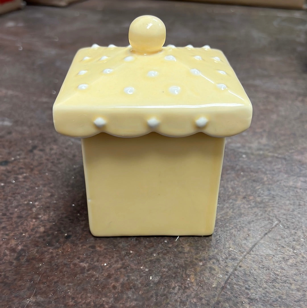 Yellow Sugar Container