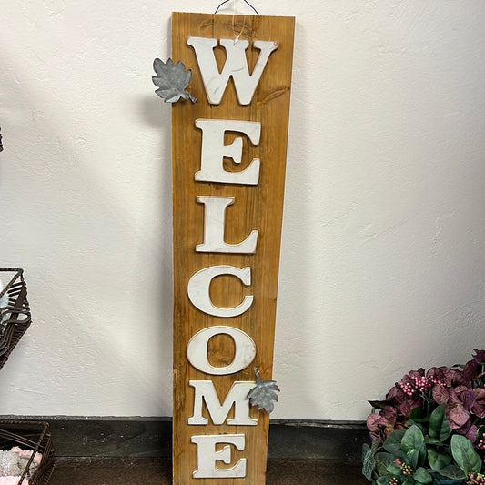 Wood Welcome Sign