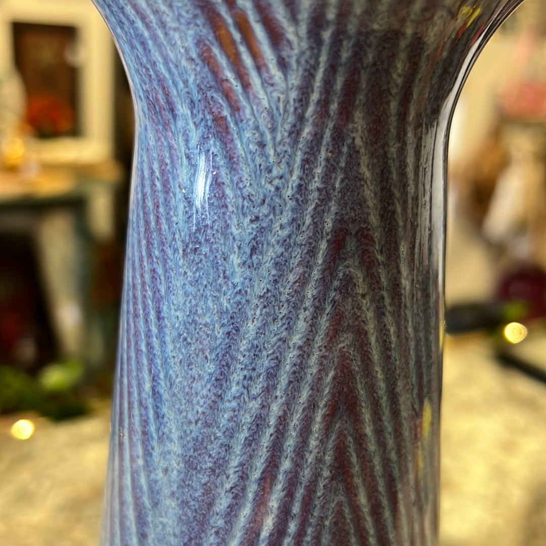 Tall Blue Vase