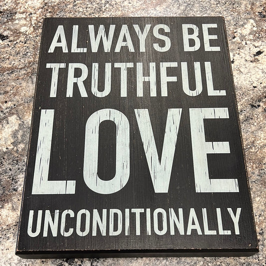 Love Wood Sign
