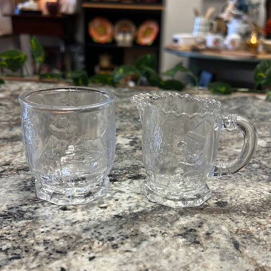 Vintage Pressed Glass