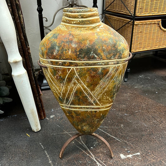 Native Pottery Vase w/Stand