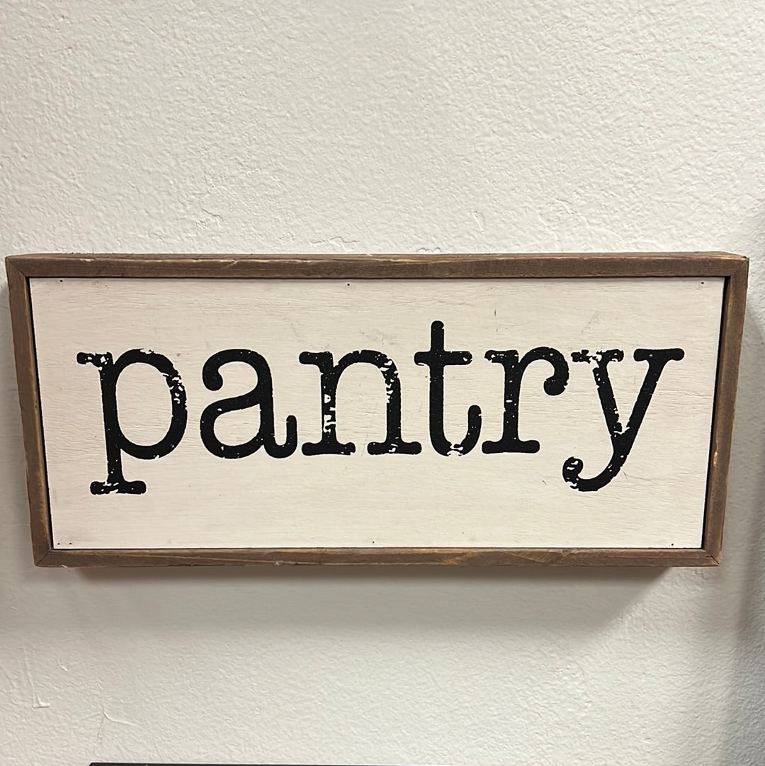 Small Pantry Sign