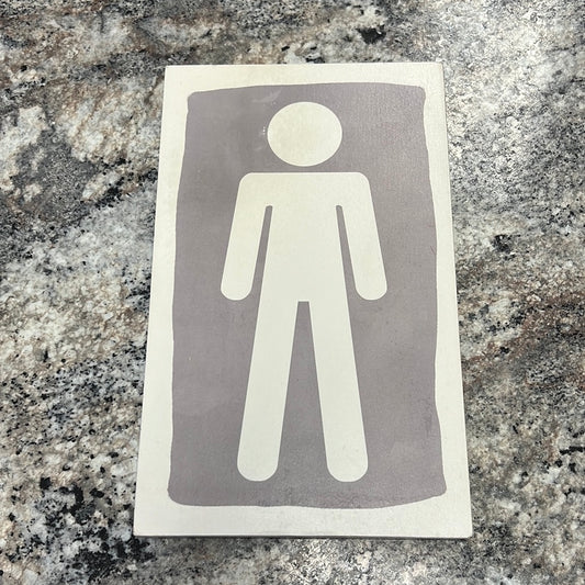 Wood Person Sign