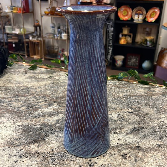 Tall Blue Vase