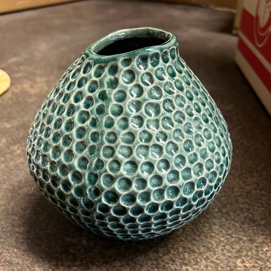 Round Green Vase